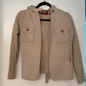 Vintage Burberry Sweater Jacket